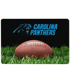 NFL Carolina Panthers Classic Football Pet Bowl Mat, Large
