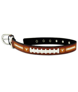 NCAA Texas Longhorns Classic Leather Football Collar, Medium