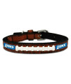 NFL Detroit Lions Classic Leather Football Collar, Toy