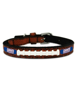 NFL New York Giants Classic Leather Football Collar, Toy