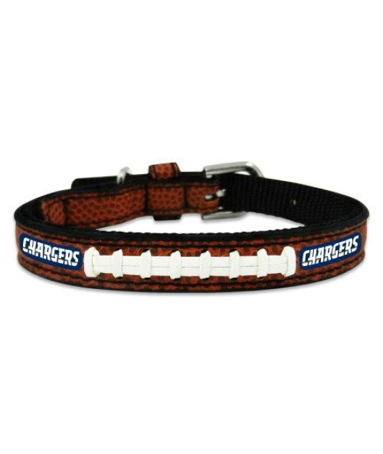 NFL San Diego Chargers Classic Leather Football Collar, Toy