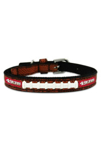 NFL San Francisco 49ers Classic Leather Football Collar, Toy