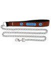 NFL Tennessee Titans Football Leather 3.5mm Chain Leash, Large