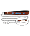 NFL Tennessee Titans Football Leather 3.5mm Chain Leash, Large