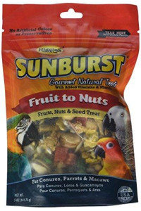 Higgins Sunburst Fruits To Nuts Gourmet Treats For Conures, Parrots & Macaws
