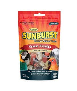 Higgins Sunburst True Fruits Gourmet Treats For Conures, Parrots & Macaws, 5 Oz