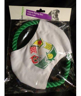 Pet Shoppe Dog Toy - Canvas Flying Disc W/ Rope