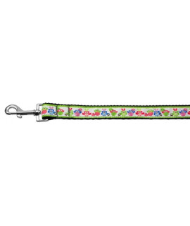 Mirage Pet Products Easter Birdies Nylon Ribbon Dog collar with 1-Inch by 4-Feet Leash