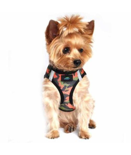 American River Dog Harness Camouflage Collection - Orange Camo, Extra Small