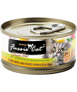 Fussie Cat Tuna & Anchovy Case 24 2.8Oz Can