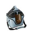 One for Pets Deluxe Cozy Dog Cat Carrier, Large, Powder Blue