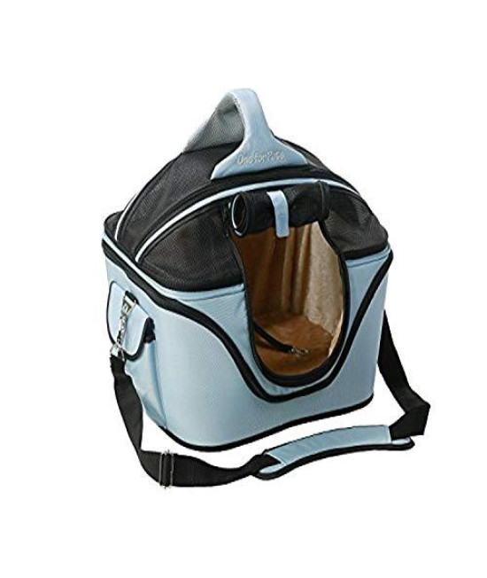 One for Pets Deluxe Cozy Dog Cat Carrier, Large, Powder Blue