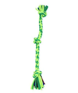 Mammoth 20-Inch Cloth 3-Knot Rope Tug, Medium, Assorted colors