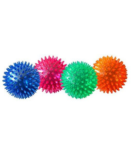 PetSport Gorilla Ball Scented, Super Durable, Ultra Light and Ultra Bouncy Dog Toy for Small, Medium and Large Dogs, Assorted Colors (4 Large Gorilla Ball)