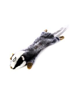 Copa Judaica Chewish Treat Chutzpah The Badger Squeaker Plush Dog Toy, 22.5 by 7-Inch, Multicolor