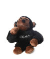 Copa Judaica Chewish Treat Macher Gorilla Squeaker Plush Dog Toy, 6 by 3 by 8-Inch, Dark Brown