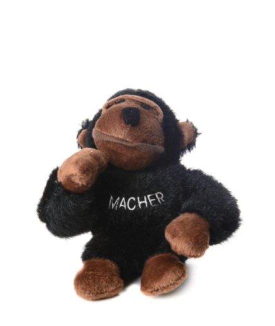 Copa Judaica Chewish Treat Macher Gorilla Squeaker Plush Dog Toy, 6 by 3 by 8-Inch, Dark Brown