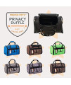 Prefer Pets Travel Gear Privacy Pet Carrier, Purple Mosaic