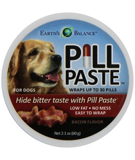 Earths Balance Pill Paste for dogs, Bacon flavor, 2.1 oz