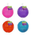 Gnawsome 4.5 Spiky Squeaker Ball Dog Toy - Extra Large, Cleans Teeth and Promotes Good Dental and Gum Health for Your Pet, Colors will vary