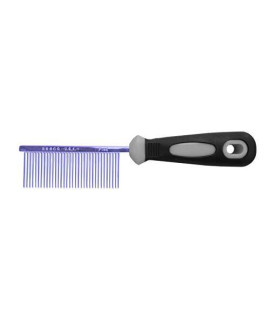 Resco Professional Anti-Static Dog cat Pet comb for grooming Steel Pins Fine Tooth Spacing candy Blue
