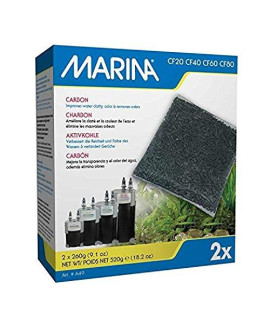 Marina CF Carbon, Replacement Aquarium Filter Media, 2-Pack, A48