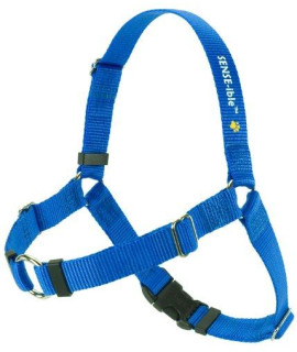 Sense-ible No-Pull Dog Harness (Blue, Medium/Large Wide)