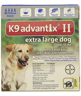 K9 Advantix II for Dogs Over 55 lbs - 4 Count