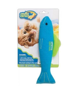100% Catnip Filled Cat Toy [Set of 2] Style: Fish Anette