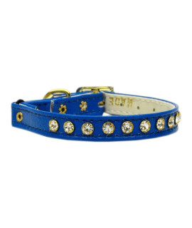 Mirage Pet Product crystal cat Safety wBand collar Blue 12