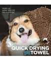 Soggy Doggy Super Shammy Super Absorbent Dog Towel, Dark Chocolate