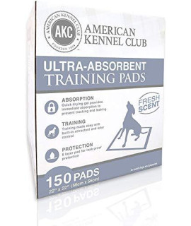 American Kennel Club AKC Training Pads AKC 63860,22 x 22 - Pack of 150