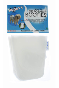 Noobys Veterinary Dog Boots 8-Pack Protects Wounds, Bandages and casts Indoors and During Short Walks Outside Medical Dog Booties for Maximum Wound Recovery (3XL: 65 - 7 Width)