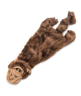 2-in-1 Fun Skin Stuffless Dog Squeaky Toy by Best Pet Supplies - Monkey, Small