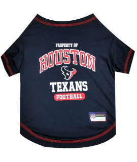 PET SHIRT for Dogs & cats - NFL HOUSTON TEXANS Dog T-Shirt, Medium. - cutest Pet Tee Shirt for the real sporty pup
