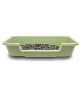 PuppyGoHere Indoor Puppy Litter Box. Apple Green Color, Size Large: 24 x 20 x 5. Opening is on The 24 Side.