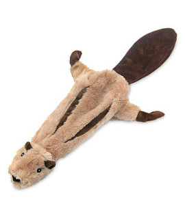 2-in-1 Fun Skin Stuffless Dog Squeaky Toy by Best Pet Supplies - Squirrel, Large