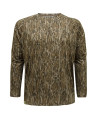 Mossy Oak Mens Standard camo Hunting Shirts Long Sleeve, Bottomland, Large