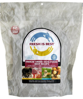 Fresh Is Best - Freeze Dried Raw Dog Food - Beef, 8 Ounces