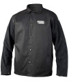 Lincoln Electric Unisex Adult Traditional Split Leather Sleeved Welding Jacket, Black, Medium Us