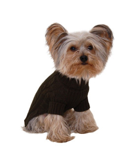 Stinky g Turtleneck Dog Sweater Olive green Size 12