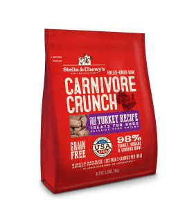 Stella & chewys Freeze-Dried Raw carnivore crunch cage-Free Turkey Recipe Dog Treats - 325 oz Bag