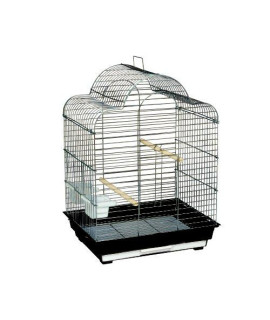 Kings cages ES 2016 T Triple top Bird cage Toy Toys Finches Lovebirds canaries (BlueWhite)