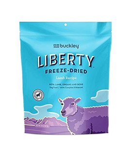 Buckley Liberty Freeze Dried Dog Food/Food Topper And Mixer, Lamb, 20 Ounce