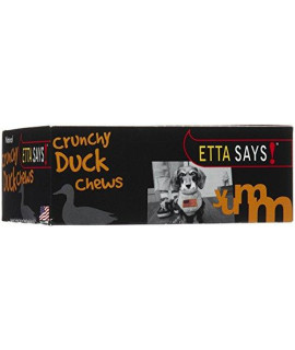 ETTA SAYS! Natural Crunchy Duck Chews Dog Treats, 4 L, 36 Count