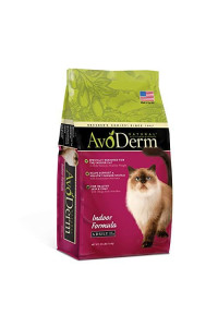 Avoderm Indoor Hairball Control Dry Cat Food, Chicken Meal Recipe, 3.5-Pound