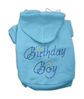 Mirage Pet Products 20-Inch Birthday Boy Hoodies, 3X-Large, Baby Blue