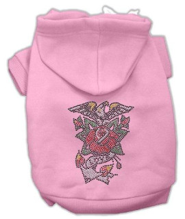 Mirage Pet Products 20-Inch Eagle Rose Nailhead Hoodies, 3X-Large, Pink