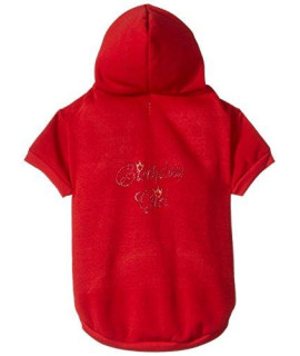 Mirage Pet Products 20-Inch Birthday Girl Hoodies, 3X-Large, Red