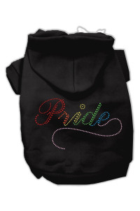 Rainbow colored Pride Dog Hoodie Black XXL (18)